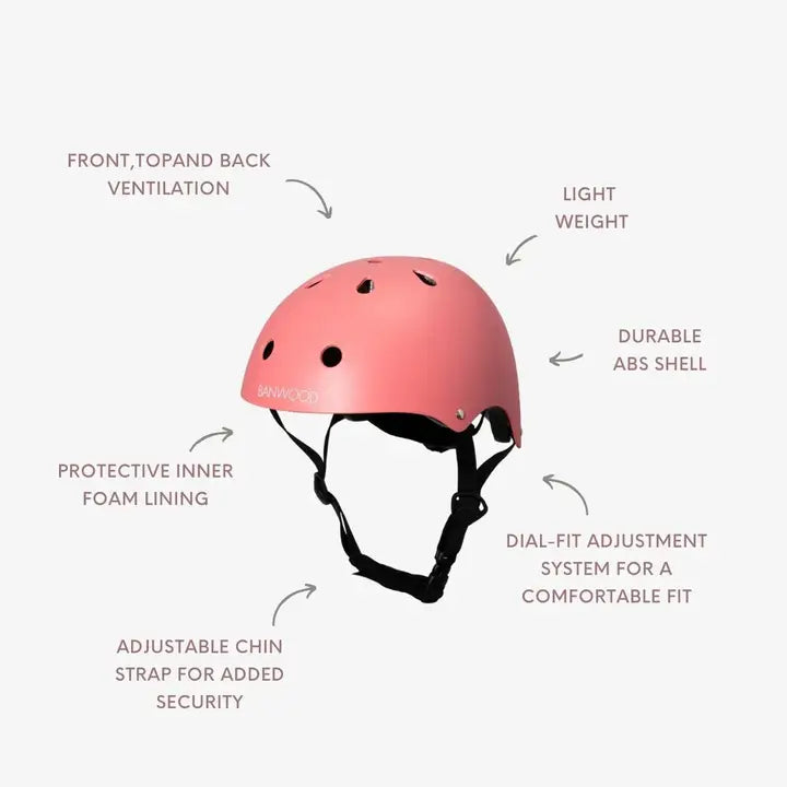 BANWOOD HELMET - CORAL (50-54 cm)