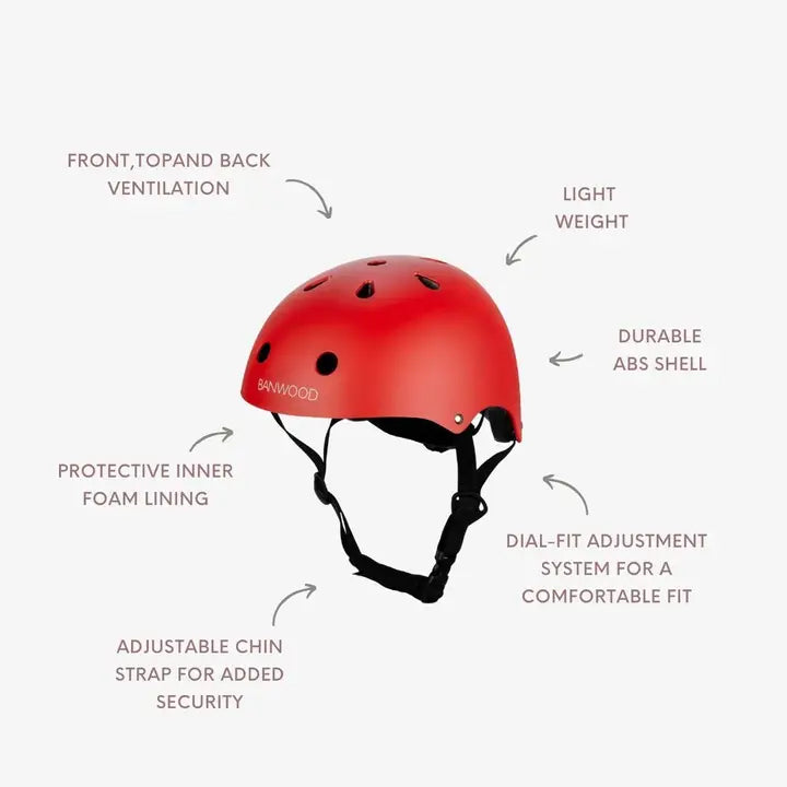 BANWOOD HELMET - RED (50-54 cm)