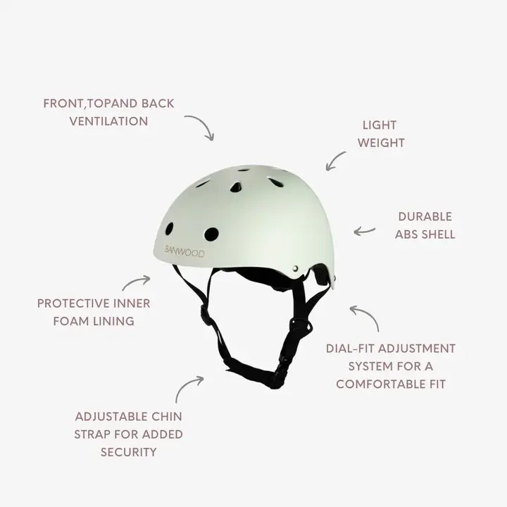 BANWOOD HELMET -  PALE MINT (50-54 cm)