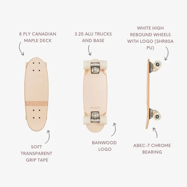 BANWOOD SKATEBOARD - CREAM