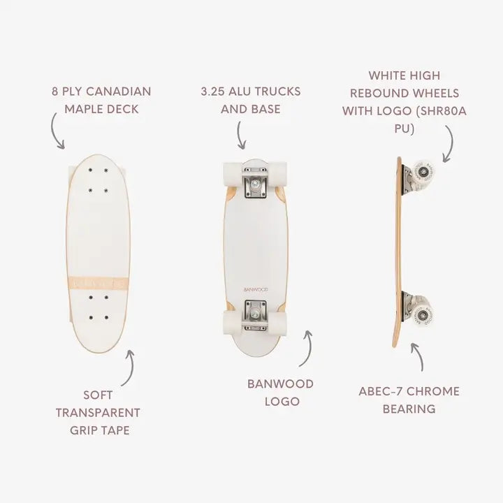 BANWOOD SKATEBOARD - WHITE