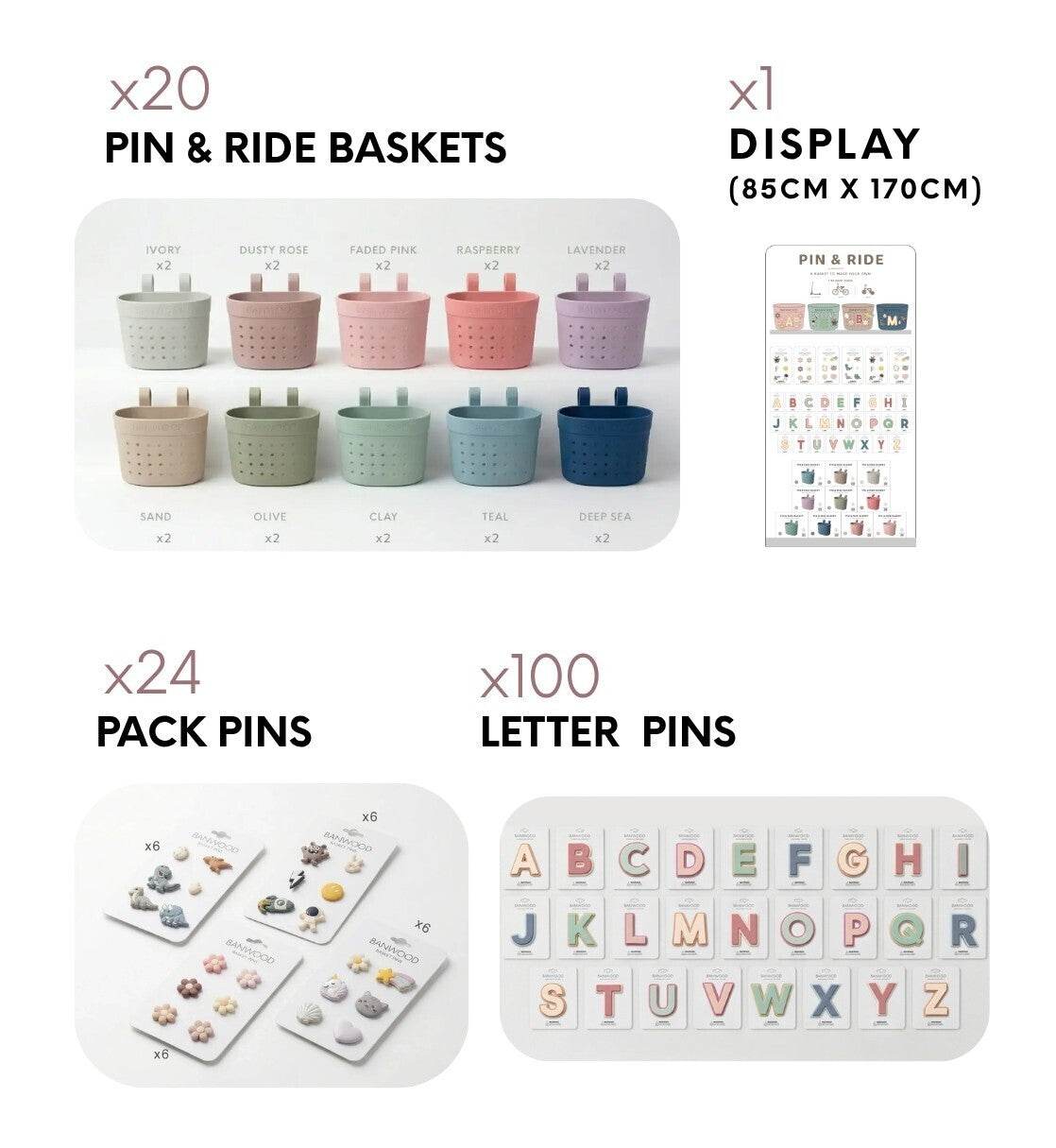 Pin & Ride Display Banwood - Pack