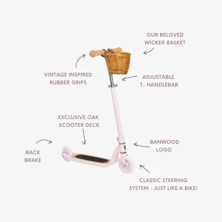 BANWOOD VINTAGE MAXI SCOOTER - PINK