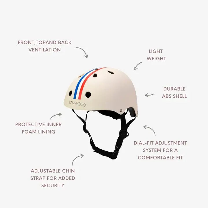 BANWOOD HELMET - STRIPES (50-54 cm)