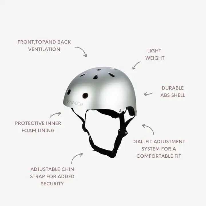 BANWOOD HELMET - CHROME (50-54 cm)
